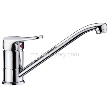 Long Neck Brass Kitchen Faucet Ketik Swivel